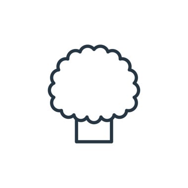 ağaç vektör simgesi. Ağaç kurgusu. Web ve mobil uygulamalarda kullanmak için ağaç doğrusal sembolü, logo, yazdırma ortamı. İnce çizgili çizim. Vektör izole çizimi.