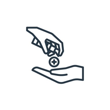 El dezenfektanı vektör ikonu. El dezenfektanı ile düzenlenebilir felç. Web ve mobil uygulamalarda, logoda ve yazılı medyada kullanım için el dezenfektanı lineer sembolü. İnce çizgili çizim. Vektör izole çizimi.