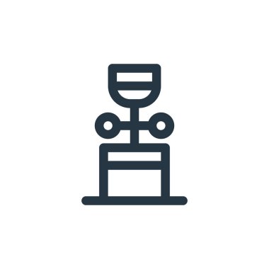 çiçek vektör simgesi. çiçek kurgulanabilir inme. İnternet ve mobil uygulamalarda kullanım için çiçek doğrusal sembolü, logo, yazdırma medyası. İnce çizgili çizim. Vektör izole çizimi.