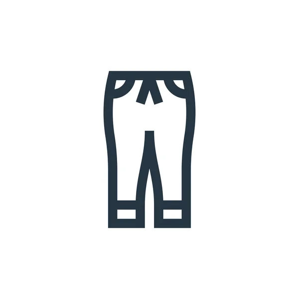 Δρομέας Παντελόνι Διάνυσμα Εικονίδιο Παντελόνι Για Τζόγκινγκ Jogger Παντελόνι Γραμμικό — Διανυσματικό Αρχείο