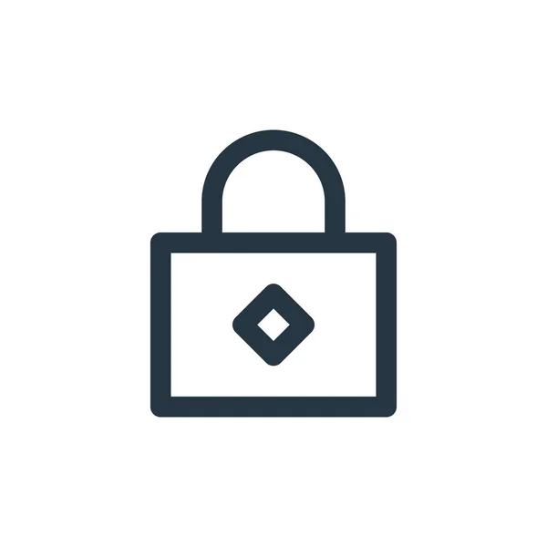 Lock Vector Icon Lock Editable Stroke Lock Linear Symbol Use — Stock Vector