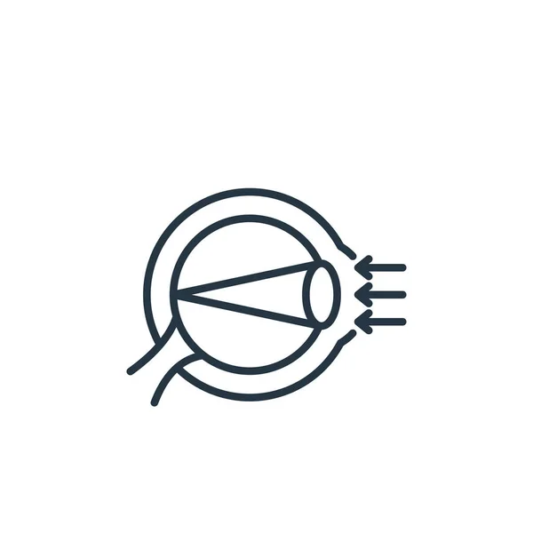 Ikona Refrakčního Vektoru Refrakční Upravitelný Tah Lineární Symbol Lomu Pro — Stockový vektor