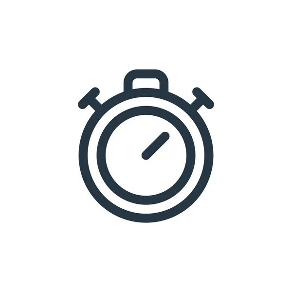 Εικονίδιο Διανύσματος Χρονόμετρου Διακοπή Επεξεργάσιμο Εγκεφαλικό Επεισόδιο Stopwatch Γραμμικό Σύμβολο — Διανυσματικό Αρχείο
