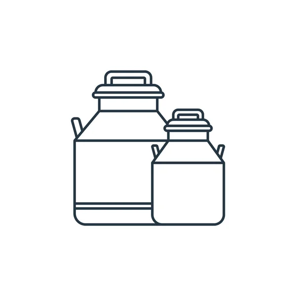 Milk Bottle Vector Icon Milk Bottle Editable Stroke Milk Bottle — Stock Vector