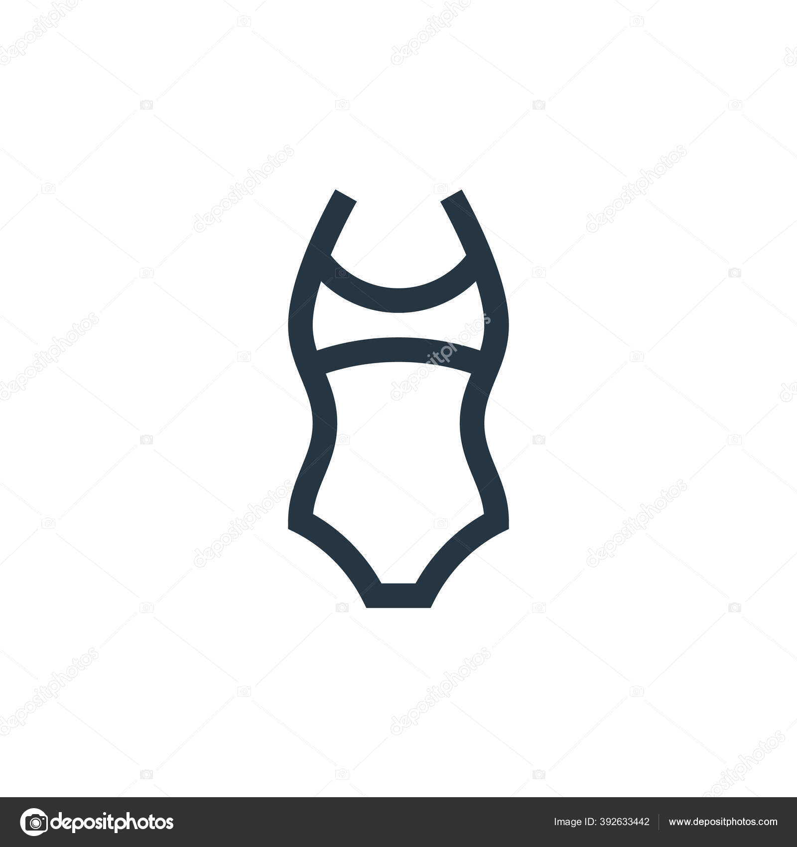 Panties line icon. underwear pants sign. women undies lingerie • wall  stickers linear, website, app