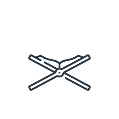 Kuran vektör simgesi. Kur 'an okunabilir felç. İnternet ve mobil uygulamalarda, logoda, yazılı medyada kullanmak için Kur 'an doğrusal sembolü. İnce çizgili çizim. Vektör izole çizimi.