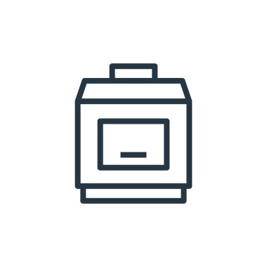 Kahve çekirdeği vektör ikonu. Kurgulanabilir kahve çekirdekleri. İnternet ve mobil uygulamalarda, logoda ve yazılı medyada kullanılmak üzere kahve çekirdeği doğrusal sembolü. İnce çizgili çizim. Vektör izole çizimi.