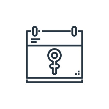 Takvim vektör simgesi. Düzenlenebilir felç. Web ve mobil uygulamalarda kullanmak için takvim doğrusal sembolü, logo, yazdırma ortamı. İnce çizgili çizim. Vektör izole çizimi.