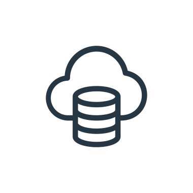 yedek vektör simgesi. yedeklenebilir felç. Web ve mobil uygulamalarda kullanmak için yedek doğrusal sembol, logo, yazdırma ortamı. İnce çizgili çizim. Vektör izole çizimi.