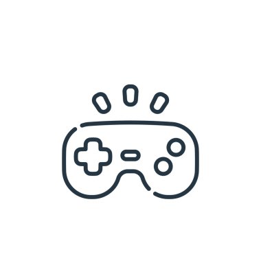 konsol vektör simgesi. Kurgulanabilir konsol vuruşu. Web ve mobil uygulamalarda kullanmak için konsol doğrusal sembolü, logo, yazdırma ortamı. İnce çizgili çizim. Vektör izole çizimi.