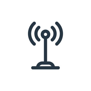 Sosyal ağ vektör simgesi. Sosyal ağ değiştirilebilir felç. Web ve mobil uygulamalarda kullanım için sosyal ağ doğrusal sembolü, logo, yazdırma medyası. İnce çizgili çizim. Vektör izole çizimi.