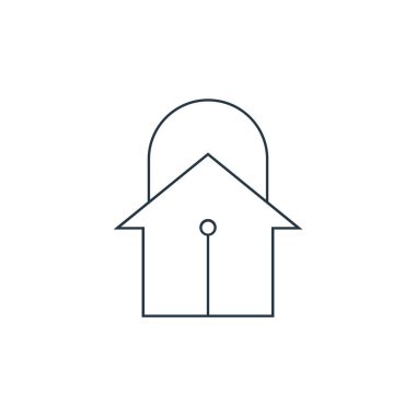 Karantina vektör simgesi. Karantinaya alınabilir felç. Web ve mobil uygulamalarda, logoda ve yazılı medyada kullanılmak üzere doğrusal simgeyi karantinaya alın. İnce çizgili çizim. Vektör izole çizimi.