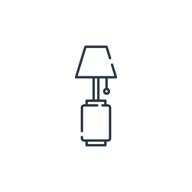 Lamba vektör simgesi. lamba inme. Lamba lineer sembolü web ve mobil uygulamalarda, logoda, yazdırma ortamında kullanılır. İnce çizgili çizim. Vektör izole çizimi.