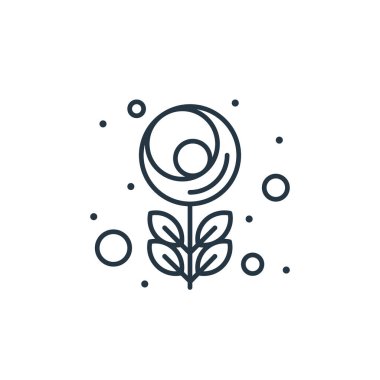 makro vektör simgesi. makro düzenlenebilir felç. Web ve mobil uygulamalarda kullanmak için makro doğrusal sembol, logo, yazdırma ortamı. İnce çizgili çizim. Vektör izole çizimi.