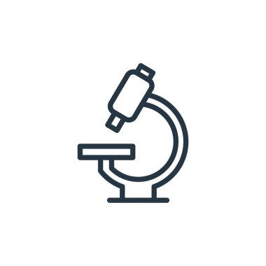 Araştırma vektör simgesi. İnme inmesi araştırması. Web ve mobil uygulamalarda, logoda ve yazılı medyada kullanım için doğrusal araştırma sembolü. İnce çizgili çizim. Vektör izole çizimi.