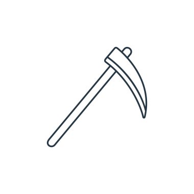 Vektör simgesini tırmala. Düzenlenebilir felci çiz. Web ve mobil uygulamalarda kullanmak için doğrusal sembolü tara, logo, yazdırma ortamı. İnce çizgili çizim. Vektör izole çizimi.