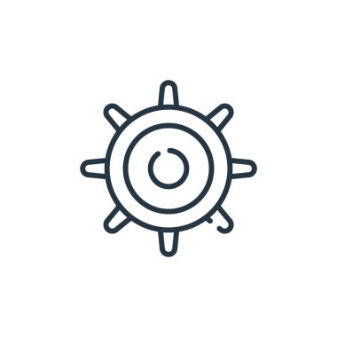 Budizm vektör simgesi. Düzenlenebilir bütçe darbesi. Web ve mobil uygulamalarda, logoda ve yazılı medyada kullanılmak üzere budizm doğrusal sembolü. İnce çizgili çizim. Vektör izole çizimi.