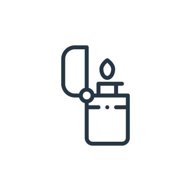 Daha hafif vektör simgesi. Hafif düzenlenebilir felç. Web ve mobil uygulamalarda kullanmak için daha hafif doğrusal sembol, logo, yazdırma ortamı. İnce çizgili çizim. Vektör izole çizimi.