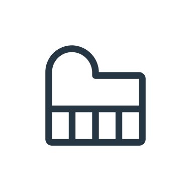 Klavye vektör simgesi. Kurgulanabilir klavye vuruşu. Web ve mobil uygulamalarda kullanmak için klavye lineer sembolü, logo, yazdırma ortamı. İnce çizgili çizim. Vektör izole çizimi.