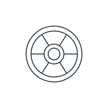 Radyoaktif vektör simgesi. Radyoaktif düzenlenebilir felç. İnternet ve mobil uygulamalarda kullanmak için radyoaktif doğrusal sembol, logo, yazdırma medyası. İnce çizgili çizim. Vektör izole çizimi.