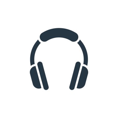 Kulak koruyucu vektör simgesi. Kulak koruyucu inme. İnternet ve mobil uygulamalarda, logoda ve yazılı medyada kullanılacak doğrusal kulaklık sembolü. İnce çizgili çizim. Vektör izole çizimi.
