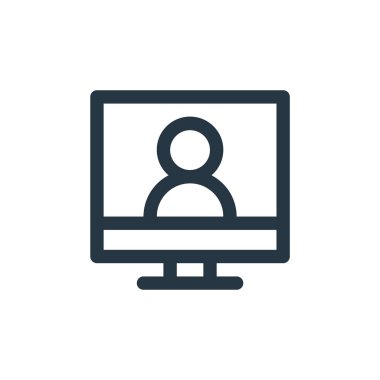 çevrimiçi rota vektör simgesi. çevrimiçi kurs vuruşu. İnternet ve mobil uygulamalarda kullanmak için çevrimiçi kurs doğrusal sembolü, logo, yazdırma ortamı. İnce çizgili çizim. Vektör izole çizimi.