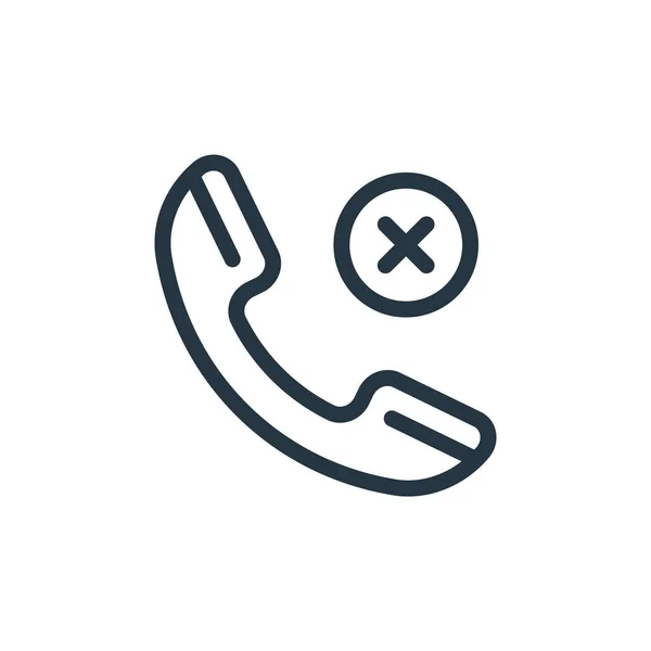 Иконка Вектора Телефона Телефонный Съедобный Инсульт Телефонный Линейный Символ Использования — стоковый вектор