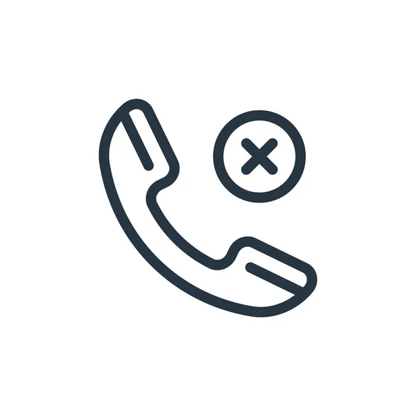 Ikona Vektoru Telefonu Telefon Upravitelný Mrtvice Lineární Symbol Telefonu Pro — Stockový vektor