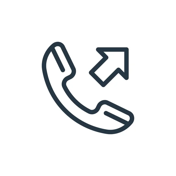 Call Vector Icon Call Editable Stroke Call Linear Symbol Use — Stock Vector