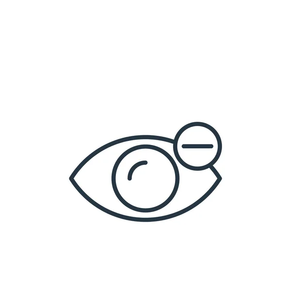 Векторний Значок Міопії Змінений Інсульт Myopia Лінійний Символ Myopia Використання — стоковий вектор