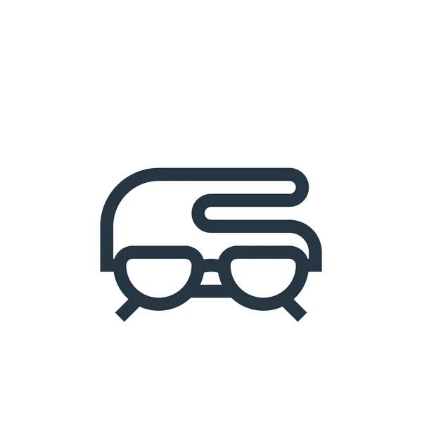 Čtu Ikonu Vektoru Brýlí Čtení Brýlí Upravitelný Tah Lineární Symbol — Stockový vektor