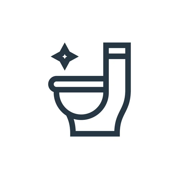 Toilettenvektorsymbol Toilette Editierbar Schlaganfall Lineares Toilettensymbol Für Den Einsatz Auf — Stockvektor