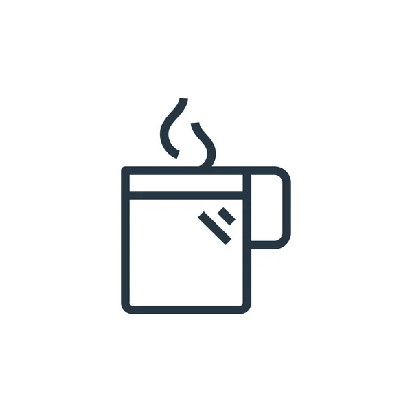 Heißer Kaffee Vektor Symbol Heißen Kaffee Editierbaren Schlaganfall Heißer Kaffee — Stockvektor