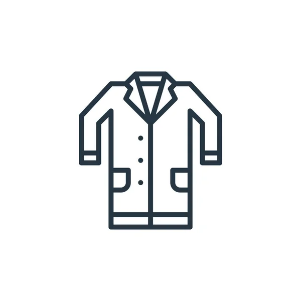 Lab Coat Vector Icon Lab Coat Editable Stroke Lab Coat — Stock Vector