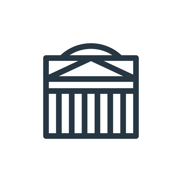 Pantheon Vektorsymbol Pantheon Editierbarer Schlaganfall Lineares Pantheon Symbol Zur Verwendung — Stockvektor
