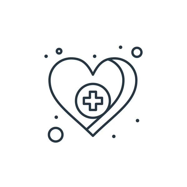 Векторная Икона Здравоохранения Здоровье Редактируемый Инсульт Медицинский Линейный Символ Использования — стоковый вектор