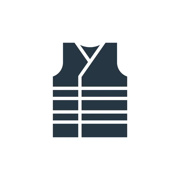Vest Vector Icon Vest Editable Stroke Vest Linear Symbol Use — Stock Vector