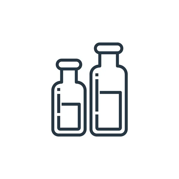 Icona Del Vettore Della Bottiglia Bottiglia Ictus Modificabile Bottiglia Simbolo — Vettoriale Stock