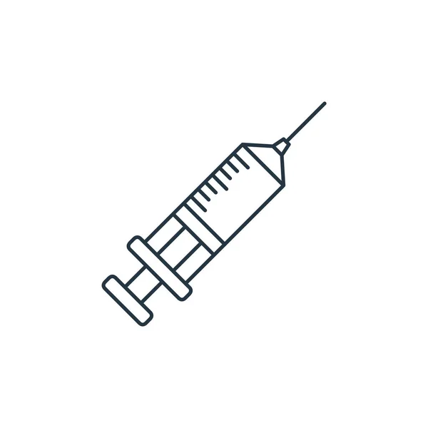 Vaccinvectoricoon Aanpasbare Vaccinslag Lineair Vaccinsymbool Voor Gebruik Web Mobiele Apps — Stockvector