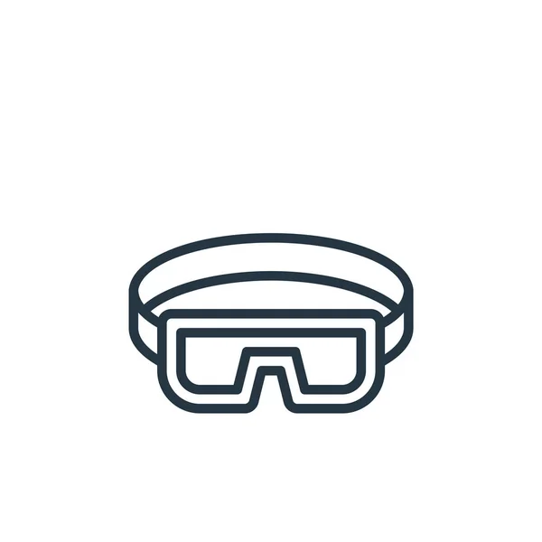 Occhiali Sicurezza Icona Vettoriale Occhiali Sicurezza Ictus Modificabile Occhiali Sicurezza — Vettoriale Stock