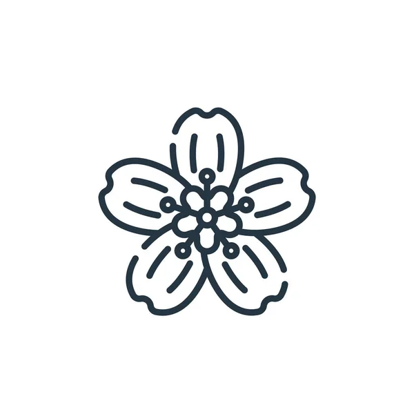 Blumenvektorsymbol Blume Editierbarer Strich Blume Lineares Symbol Für Die Verwendung — Stockvektor