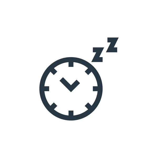 Clock Vector Icon Clock Editable Stroke Clock Linear Symbol Use — Stock Vector