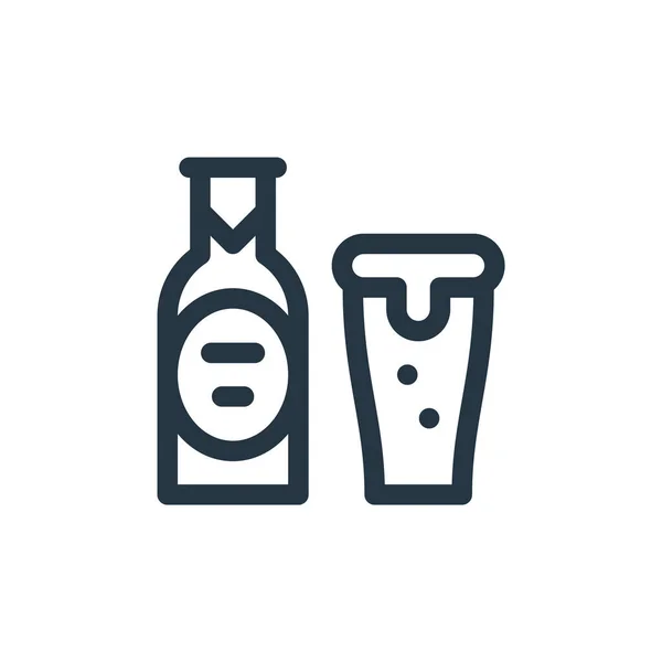 Tasse Bière Vecteur Icône Tasse Bière Coup Modifiable Tasse Bière — Image vectorielle