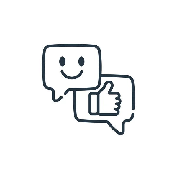 Icona Del Vettore Chat Chat Ictus Modificabile Simbolo Lineare Chat — Vettoriale Stock