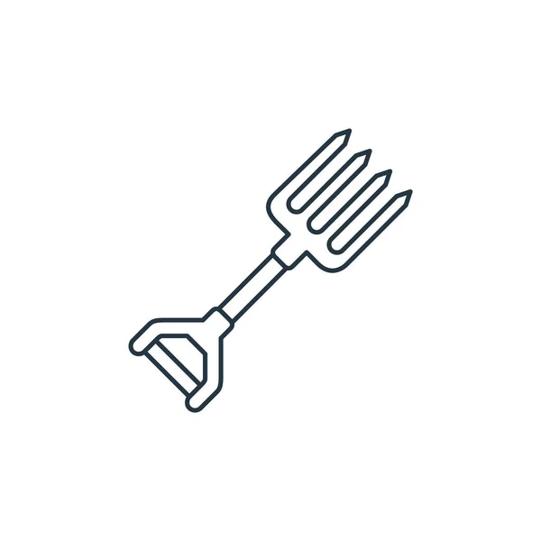 Pitchfork Vector Icon Кухонная Вилка Съедобная Символ Pitchfork Использования Веб — стоковый вектор