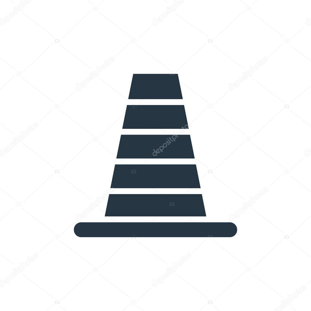 cone vector icon. cone editable stroke. cone linear symbol for use on web and mobile apps, logo, print media. Thin line illustration. Vector isolated outline drawing.