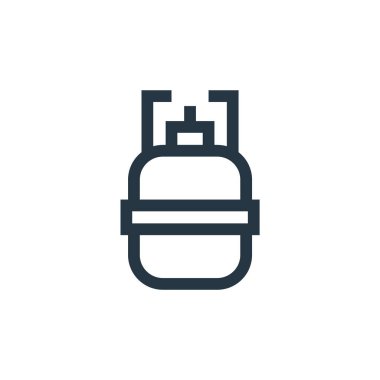 Eko yakıt vektör ikonu. Eko yakıtı düzenlenebilir felç. Web ve mobil uygulamalarda, logoda ve yazılı medyada kullanılmak üzere eko yakıt doğrusal sembolü. İnce çizgili çizim. Vektör izole çizimi.