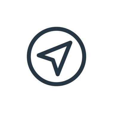 İmleç vektör simgesi. İmleç değiştirilebilir vuruş. Web ve mobil uygulamalarda kullanmak için imleç doğrusal sembolü, logo, yazdırma ortamı. İnce çizgili çizim. Vektör izole çizimi.