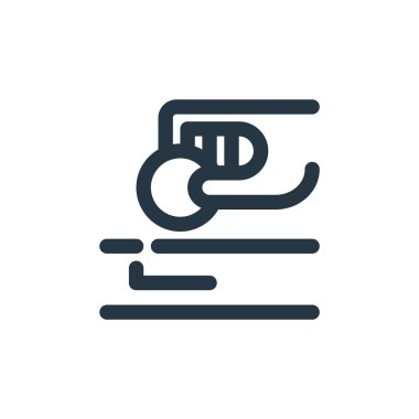 Vektör ikonunu bağışla. Düzenlenebilir felç geçirin. Web ve mobil uygulamalara, logoya, yazdırma medyasına kullanım için doğrusal sembol bağışla. İnce çizgili çizim. Vektör izole çizimi.