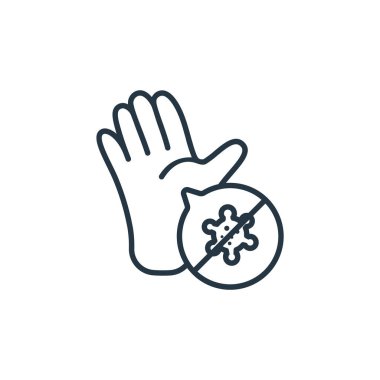 Temizleme vektörü simgesi. Temizlenebilir vuruş. Web ve mobil uygulamalarda kullanmak için doğrusal simge temizleme, logo, yazdırma medyası. İnce çizgili çizim. Vektör izole çizimi.